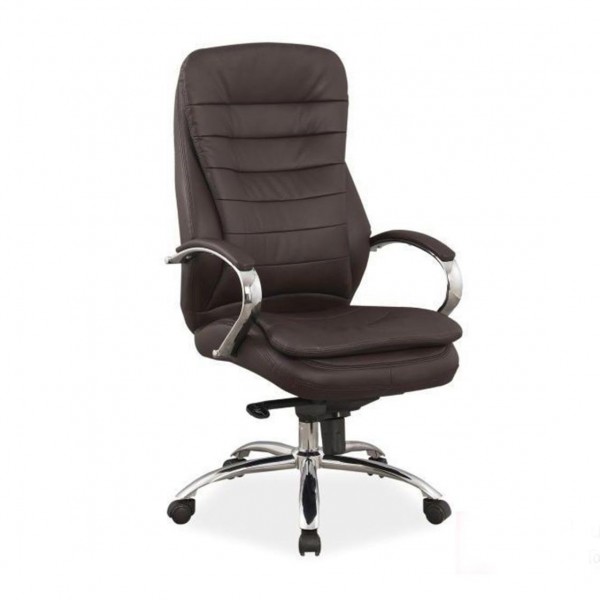 Кресло офисное Signal Q-154 коричневый/хром